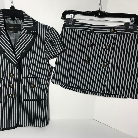 BCBGMaxAzria Dresses & Skirts - BCBG Max Azria short sleeve suit blazer+mini skirt
